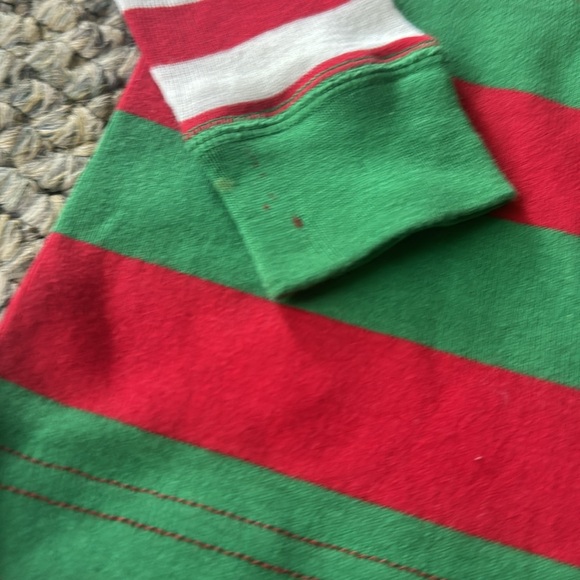 Hanna Andersson Christmas striped 2 pc pajamas 4T - Picture 5 of 8